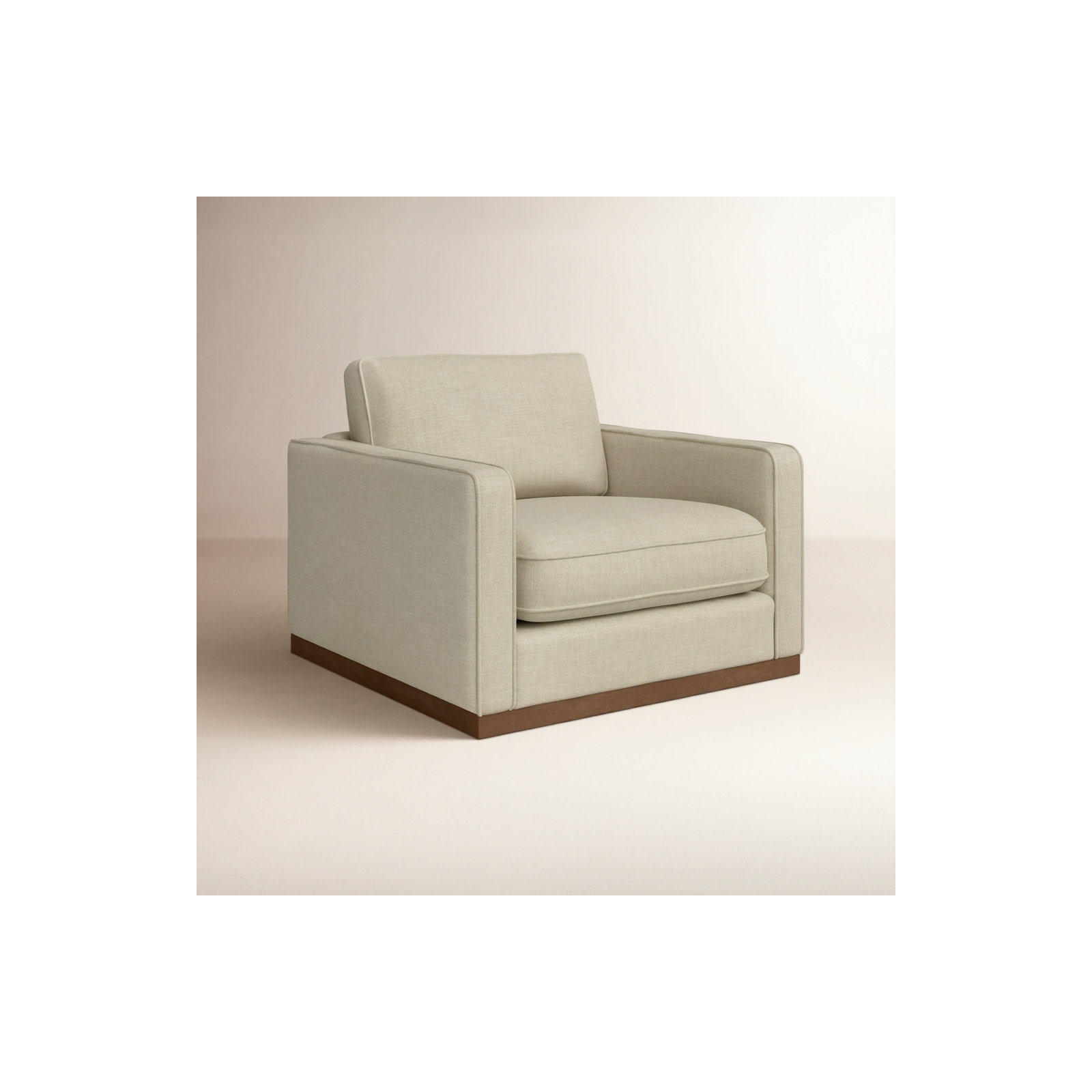Bobbi 41'' Wide Upholstered Armchair, Beige