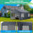 Heavy Duty Carport With Removable Sidewalls & Doors-106403052