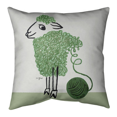 Raymond Savignac Faux Suede Reversible Throw Pillow