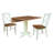 Dooly 2 - Person Solid Wood Solid Wood Top Pedestal Dining Set-799087356