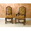Upholstered Side Chair in Gold