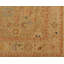 Tapis vert en laine noué à la main beige Oushak - Élégant tapis médaillon persan dans des tons de terre doux-2025495848