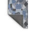 Tapis bleu/gris à motifs-860431686