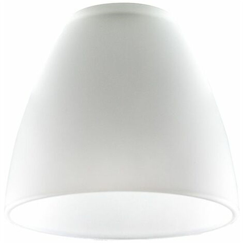 Glass Cone Lamp Shade in White