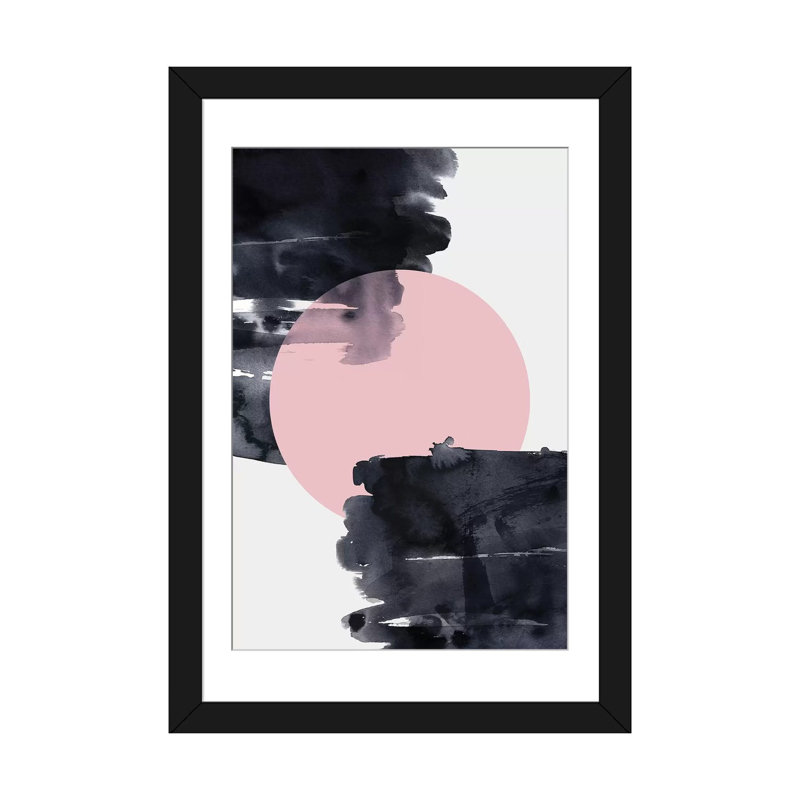 «Minimalisme XX», impression sur toile tendue, 32" H x 24" W x 1" D, Papier d'art encadré noir, Blanc