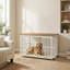 Meuble de caisse pour chien 48 po en bois, chenil moderne avec portes doubles et plateau amovible, table de bout pour cage pour animaux de taille moyenne et grande-1696362341-1792077669