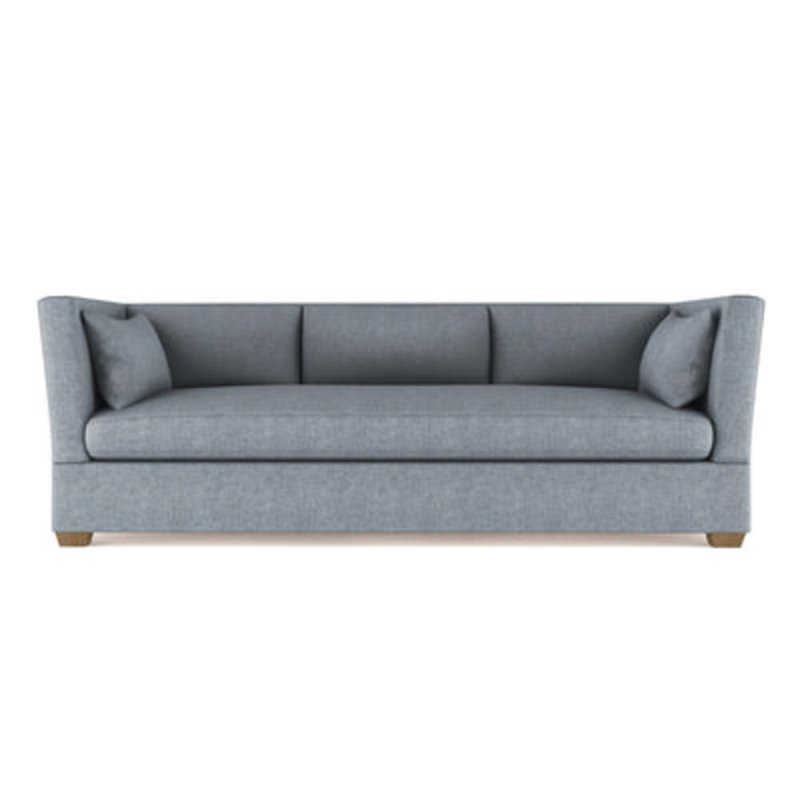 Canapé Rivington, H 31 po x l 108 po x P 37 po, Brume moelleuse en velours, Patiné