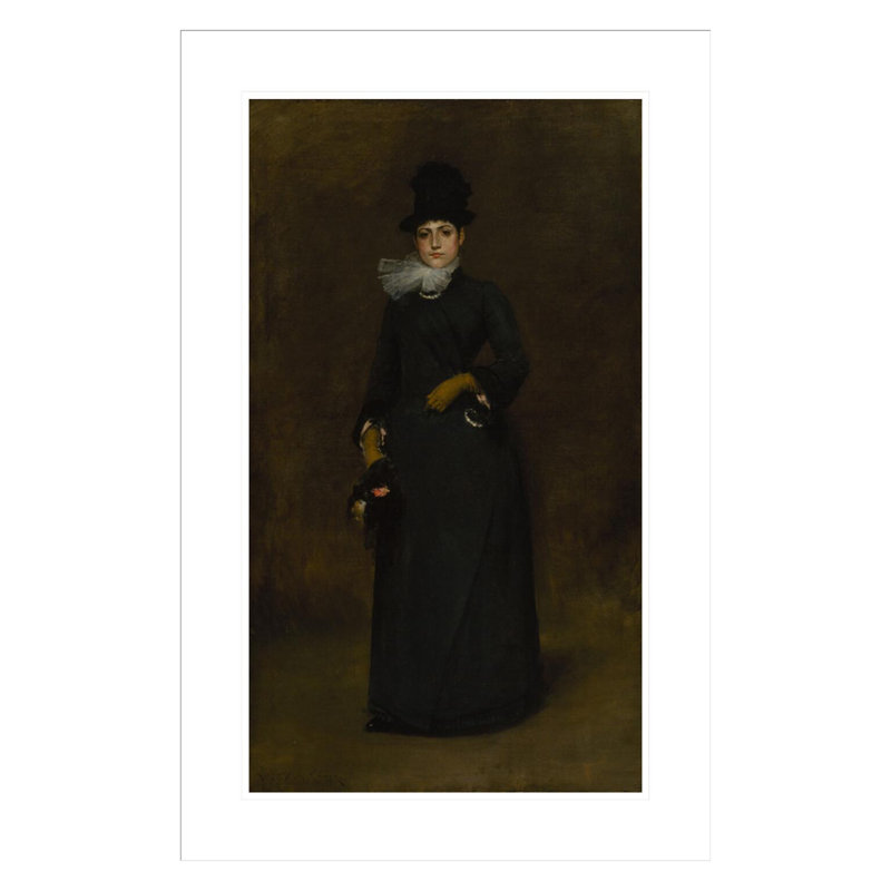 «Ready for a Walk» par William Merritt Chase, impression giclée encadrée, H 29,5 po x l 19,52 po