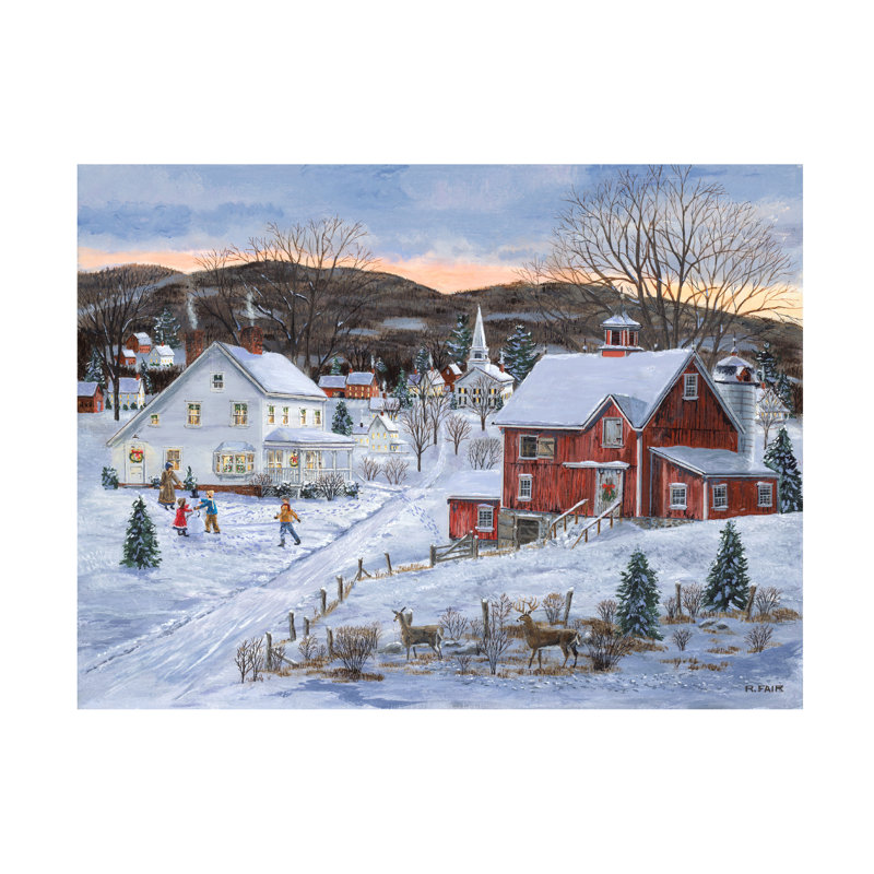 Balone Christmas Presence, reproduction d'art sur toile, H 14 po x l 19 po x P 2 po