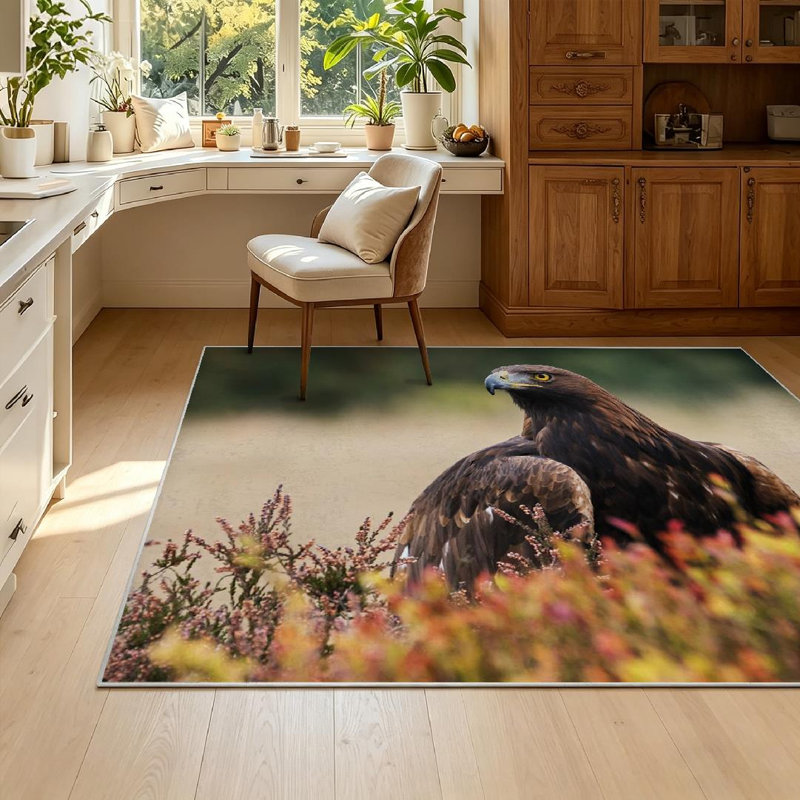 Tapis doré Gold Bird, Rectangle 55 po x 79 po