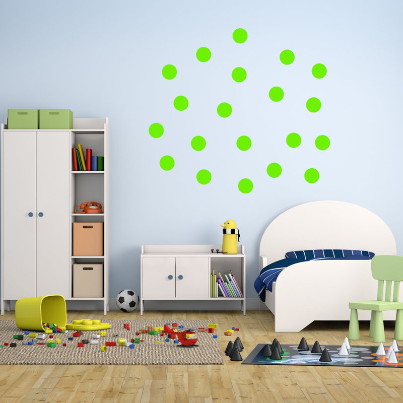 Abstract Wall Decal, Lime Green