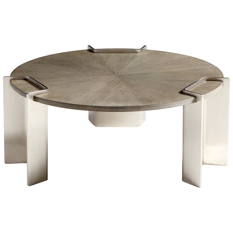 Arca Solid Wood Top End Table