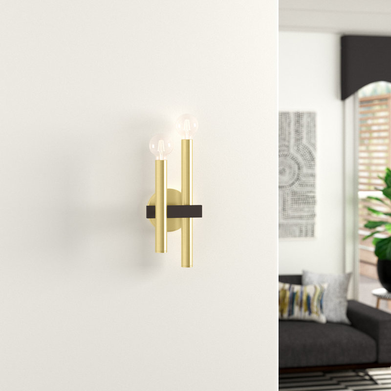 Annies Steel Candle Wall Light
