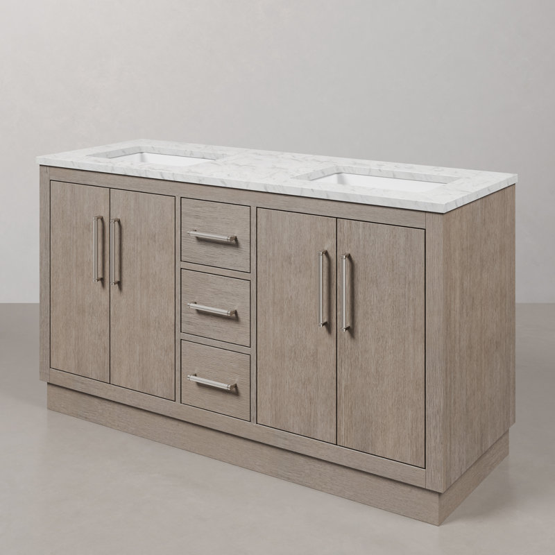 Hugo 60'' W Vanity, Chrome
