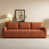 Tissu rouge-brun