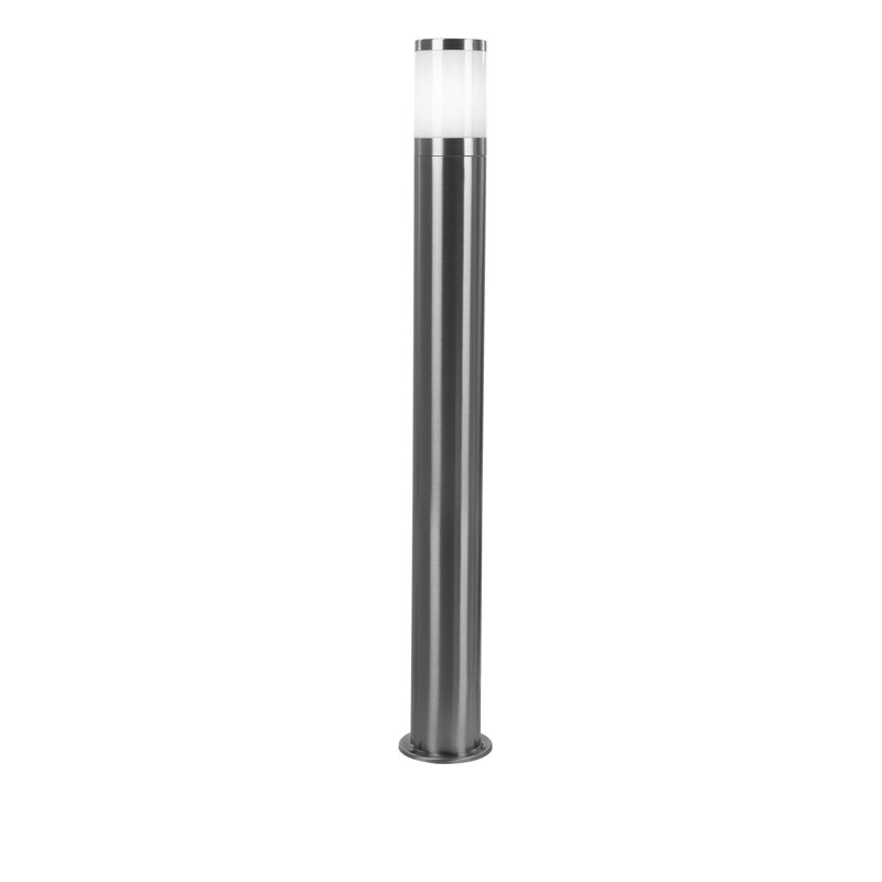 Walnut Stainless Steel Pathway Light, 80cm H x 14cm W x 14cm D