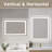 Gold Tempered Mirror with LED Light-1521509106