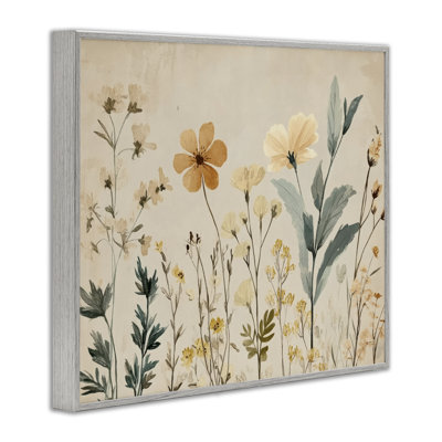 Giclée encadrée Free Flowers Foliage, design par Petal Prints Design