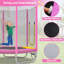 Trampoline hexagonale pour enfants 7 pi avec glissoire, échelle et enceinte sécuritaire (rose)-131279378