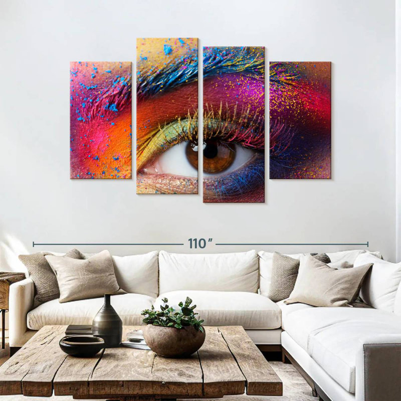 Shuttleworth Rainbow Eye Makeup, 54" H x 84" W