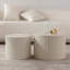 Ensemble de 2 tables basses gigognes Beige