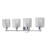 Frances Iron/Chevron Pattern Glass Farmhouse Cottage LED Vanity Light-573763399