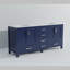 Meuble-lavabo double avec plateau en marbre de culture-635167041