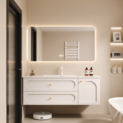 Simple stylish bathroom cabinet.