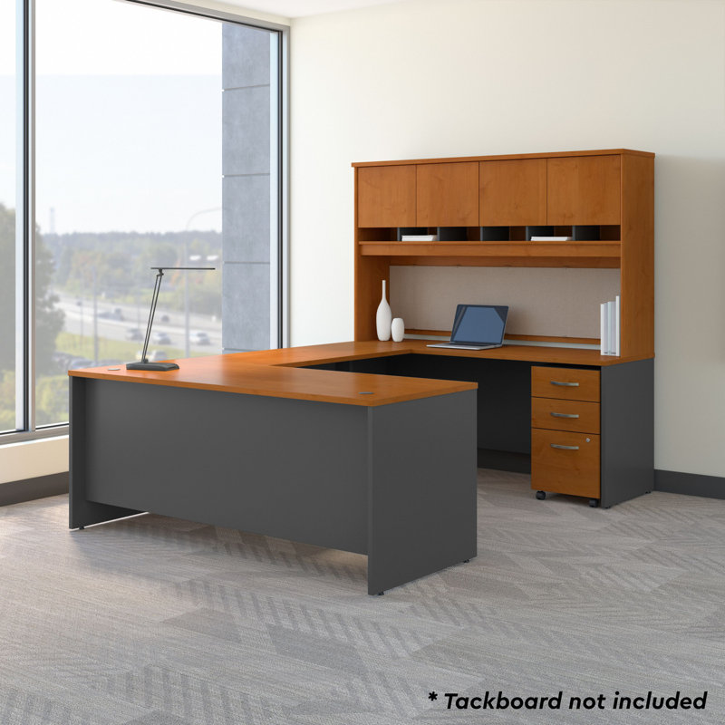Series C 72W 4 Door Hutch, Natural Cherry