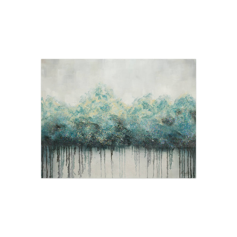 Impermeable Forest Hand -Painted Acrylic Painting