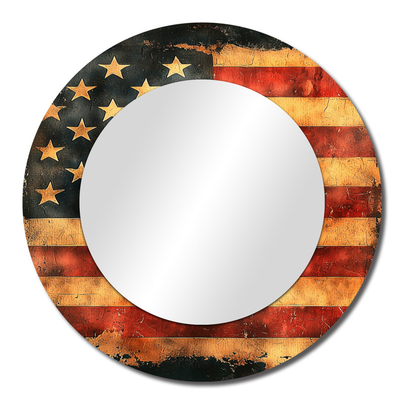 The Great Depression - miroir mural décoratif USA - imprimé sur métal, 23 po x 23 po