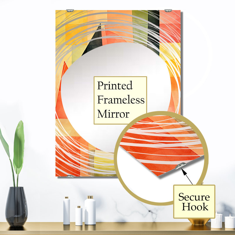 Miroir mural Benedetti - Melon MIR135281, 32 po x 24 po