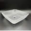 Vasques décoratives carrées 16 po avec base blanche 30 po-102341338
