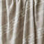 - Jeté en mélange de coton 50 x 60 po, rayures ivoire