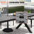 8 - Person Aluminum Outdoor Dining Set with Umbrella Hole and Removable Cushion-488401966