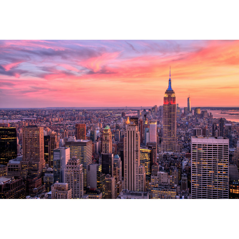Empire State Building - Photographie sur toile, H 12 po x l 18 po