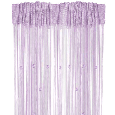 Panneau de rideau simple semi-diaphane de couleur unie avec passe-tringle