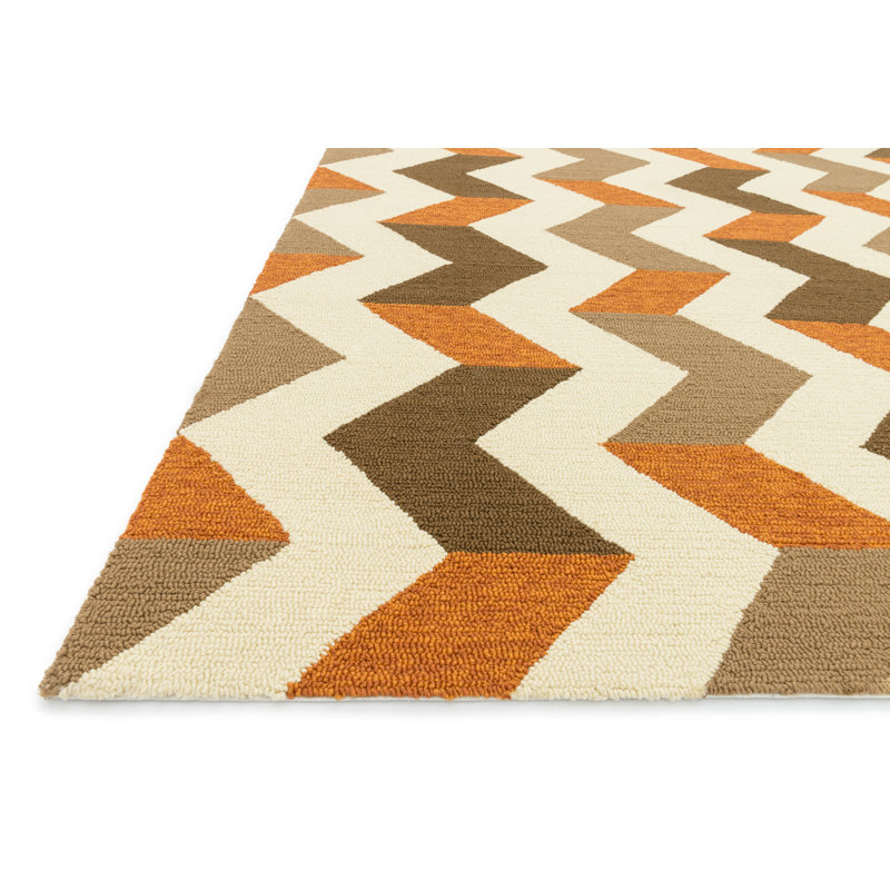 Palm Springs Chevron Indoor Rug, Rectangle 9'3" x 13'