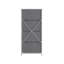 Melisaa 4 Drawer Vertical Storage Dresser with Cast Iron Frame, Wood Top and Fabric Drawers-264313263