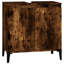 58Cm Single Bathroom Vanity Base Only in Smoked Oak