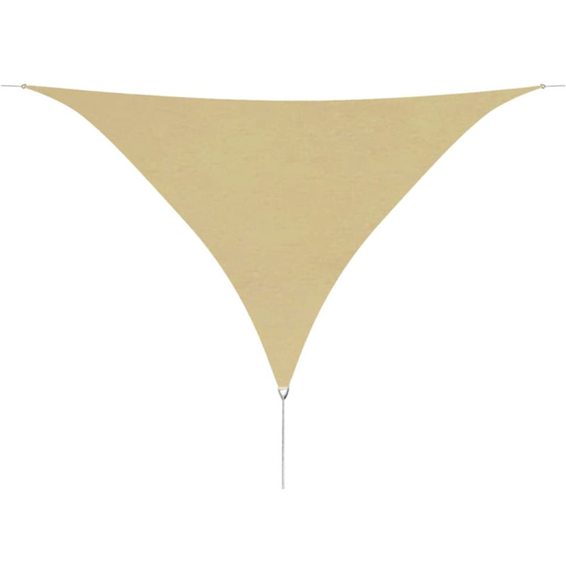 3.6m x 3.6m Triangular Shade Sail, Beige