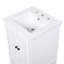 Meuble-lavabo de 20 po avec lavabo, armoire de salle de bain avec deux portes, butoir de porte magnétique et patins réglables, tiroir