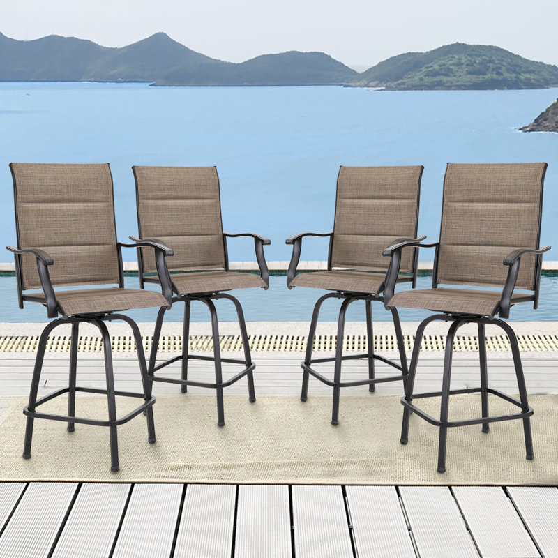 Tabouret de bar rembourré 29,9 po Alyne