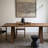 Modern Burlywood Rectangular Solid Wood Dining Table-456525805