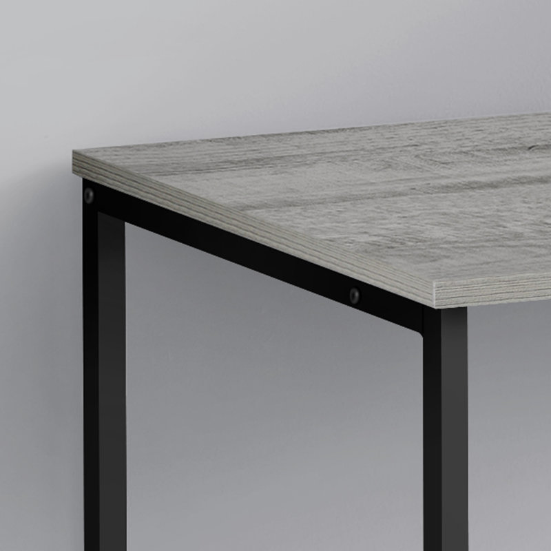 Computer Desk, Home Office, Laptop, Left, Right Set-Up, Storage Drawers, 40"L, Work, Contemporary, Modern, Gray/Black