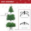 HOMCOM 5FT Prelit Artificial Christmas Tree w/ Warm White Light Xmas Decoration