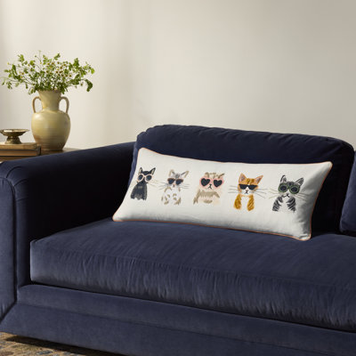 Rifle Paper Company x Loloi Cool Cats Decorative Pillow Cover