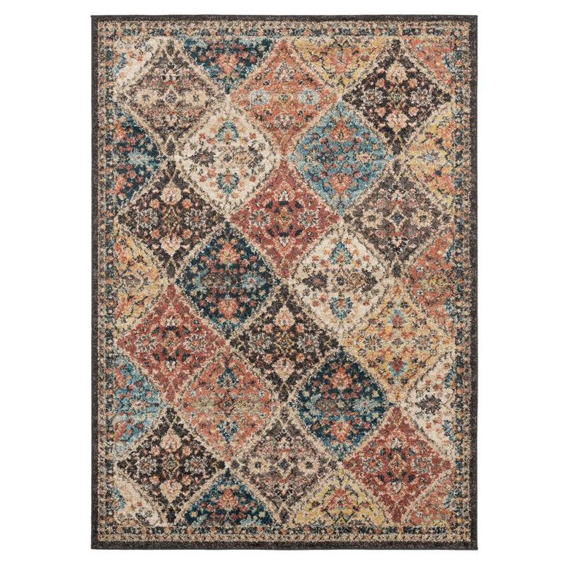 Summertown Synthetic Geometric Indoor Rug, Rectangle 9'10" x 13'2"