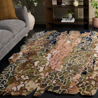 Fifth Avenue 754 Hand Tufted 70% Wool; 20% Viscose; 10% Cotton Abstract Rug