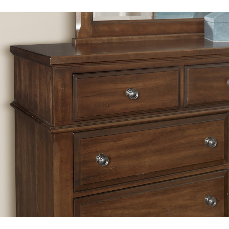 Commode en bois massif Cutlerville Bureau, Cerise Amish
